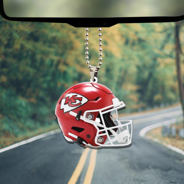 Kansas City Chiefs Custom Shape 2-sided Acrylic Car Ornament - TANTN 4248