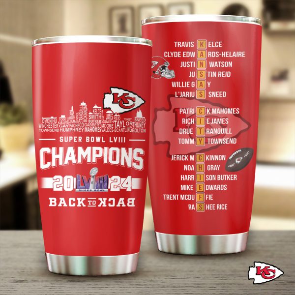 Kansas City Chiefs Tumbler Cup - TANTN 4379