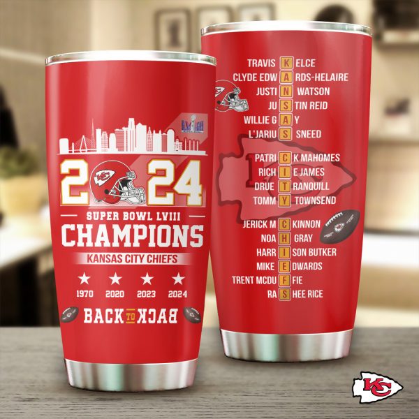 Kansas City Chiefs Tumbler Cup - TANTN 4380