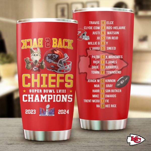 Kansas City Chiefs Tumbler Cup - TANTN 4381