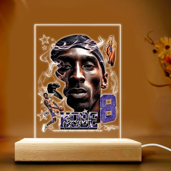 Kobe Bryant Led Light with Wooden Base (7 Colors) - TANTN 4006