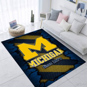 Michigan Wolverines Football Rectangular Rug - VANDH 2281