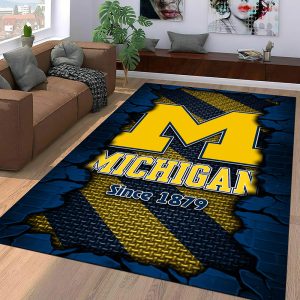 Michigan Wolverines Football Rectangular Rug - VANDH 2281