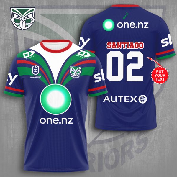 Personalized New Zealand Warriors 3D Apparel - VANDH 2091