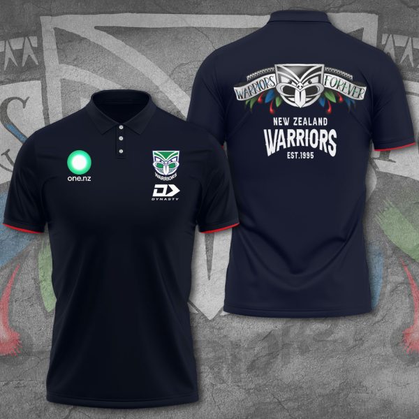 New Zealand Warriors 3D Polo Shirt - VANDH 2097