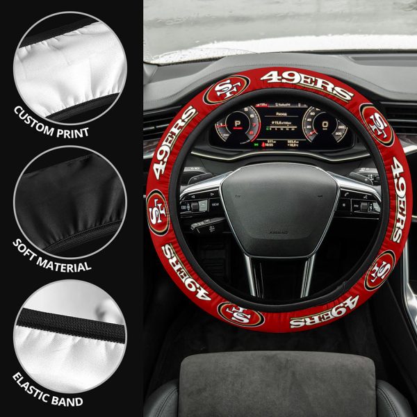 San Francisco 49ers Steering Wheel Cover - VANDH 2294