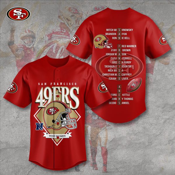 San Francisco 49ers Baseball Jersey - TANTN 4023