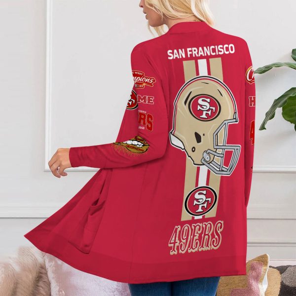 San Francisco 49ers Women’s Patch Pocket Cardigan – VANDH 2256