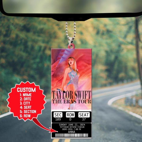 Personalized Taylor Swift Custom Shape 1-sided Acrylic Car Ornament - HOATT 4275