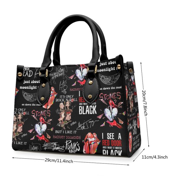 The Rolling Stones Leather HandBag - TANTN 4036
