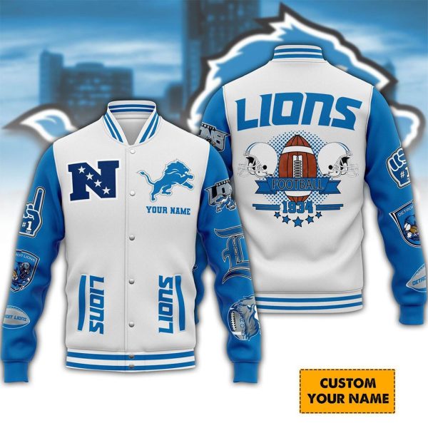Personalized Detroit Lions Varsity Jacket - TANTN 4284