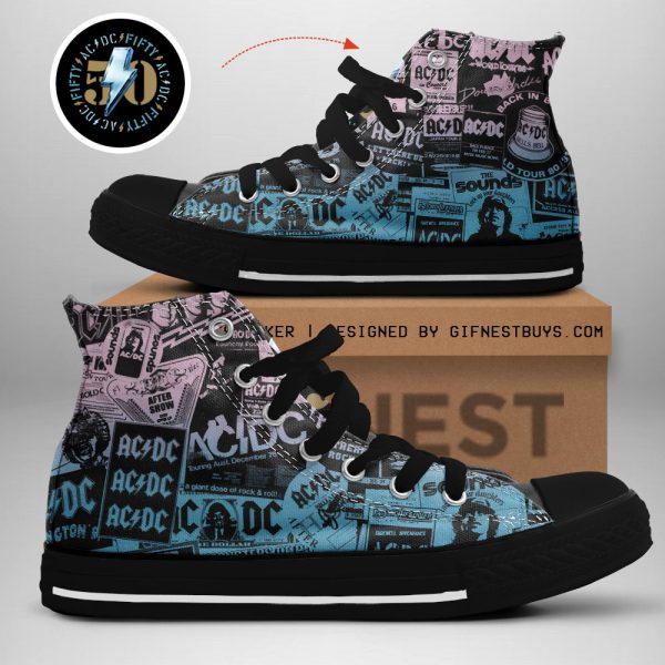 Rock Music High Top Canvas Shoes - TANTN 4571