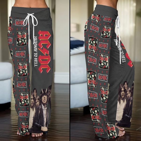 Rock Music High-Waisted Straight-Leg Trousers - ANHNV 3848
