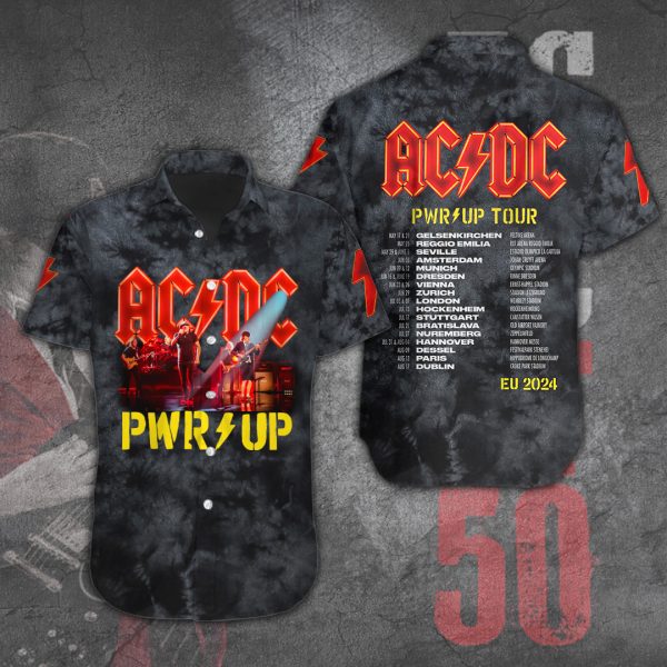 Rock Music Short Sleeve Dress Shirt - TANTN 4549
