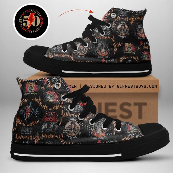 Rock Music High Top Canvas Shoes - TANTN 4572