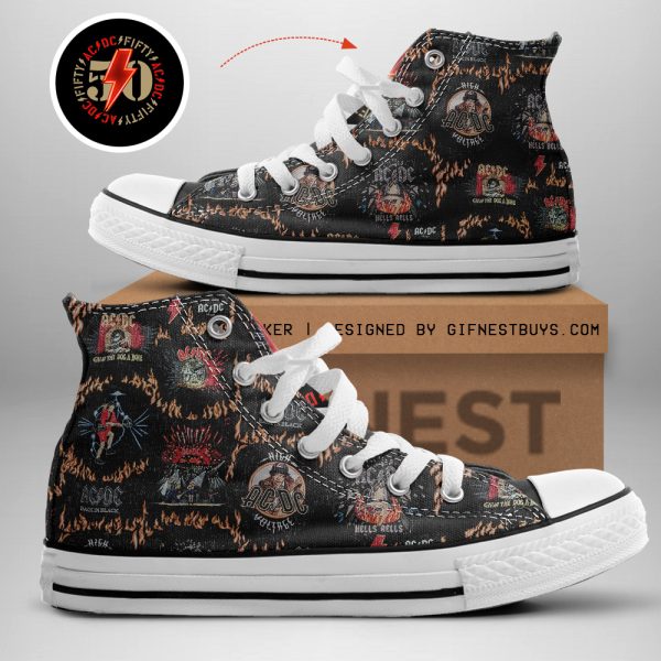 Rock Music High Top Canvas Shoes - TANTN 4572