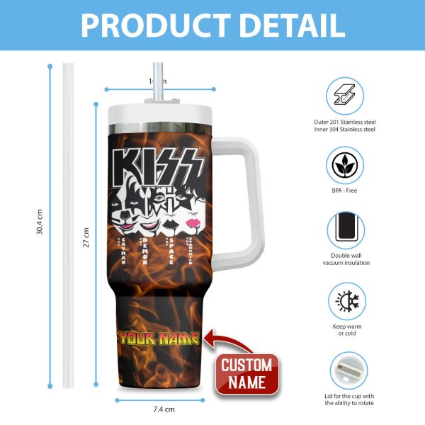 Personalized Kiss Band 40oz Stanley Tumbler - ANHNV 3737