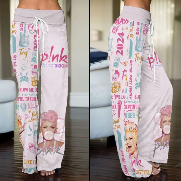 P!nk High-Waisted Straight-Leg Trousers - ANHNV 3739