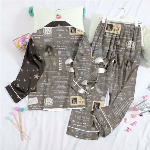Taylor Swift Button Down Pajamas Set – ANHNV 3770