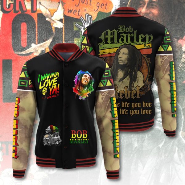 Bob Marley Varsity Jacket - ANHNV 3793