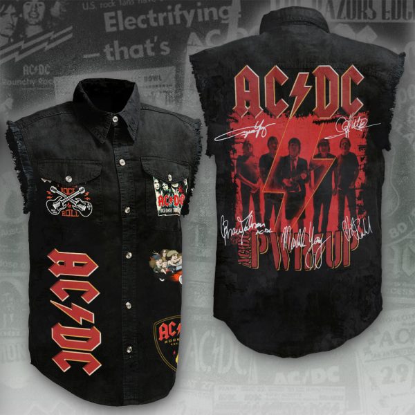 Rock Music 3D Lightweight Sleeveless Denim Shirt - ANHNV 3818
