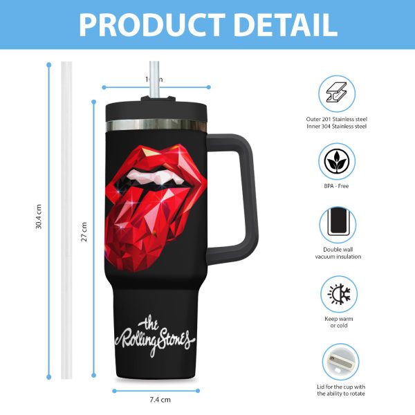 The Rolling Stones 40oz Stanley Tumbler - ANHNV 3832