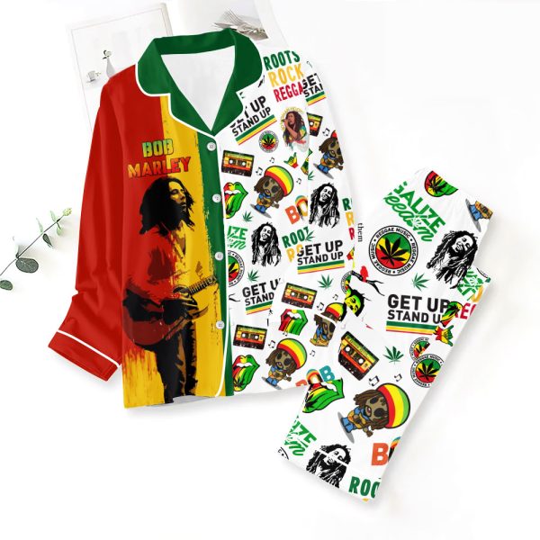 Bob Marley Button Down Pajamas Set – ANHNV 3851