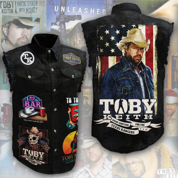 Toby Keith 3D Lightweight Sleeveless Denim Shirt - ANHNV 3854