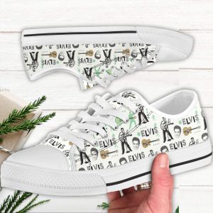Elvis Presley Low Top Canvas Shoes - VANDH 2488