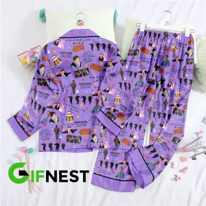 Friends Button Down Pajamas Set – VANDH 2452