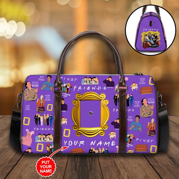 Personalized Friends Leather Duffle Bag - VANDH 2394