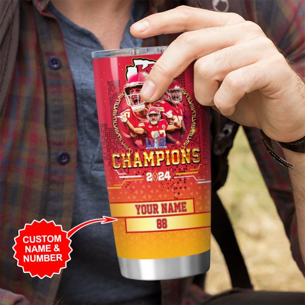 Personalized Kansas City Chiefs Tumbler Cup - VANDH 2376