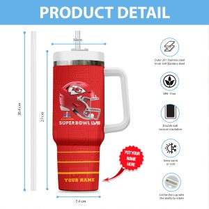 Personalized Kansas City Chiefs 40oz Stanley Tumbler - TANTN 4429