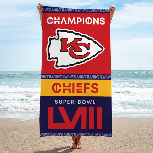 Kansas City Chiefs Rectangle Beach Towel - TANTN 4438