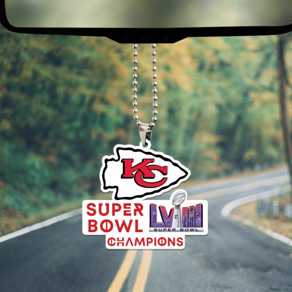 Kansas City Chiefs Custom Shape 1-sided Acrylic Car Ornament - TANTN 4426