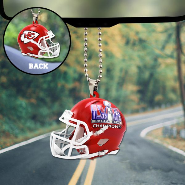 Kansas City Chiefs Custom Shape 2-sided Acrylic Car Ornament - TANTN 4446