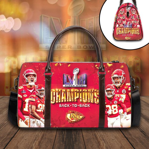 Kansas City Chiefs Leather Duffle Bag - VANDH 2396