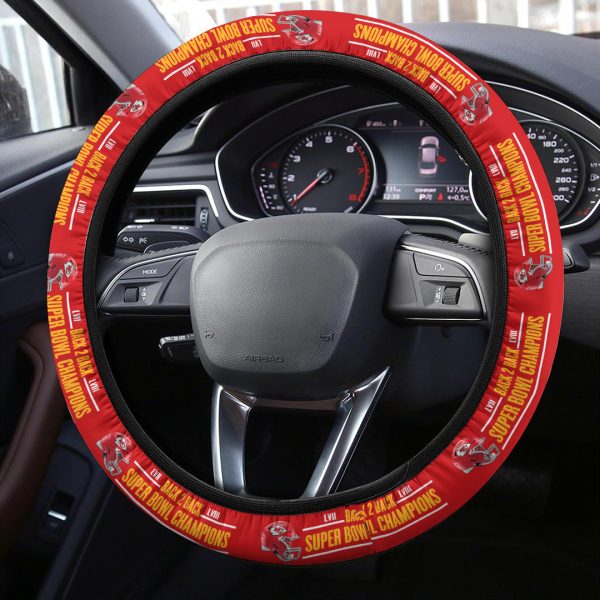 Kansas City Chiefs Steering Wheel Cover - TANTN 4456