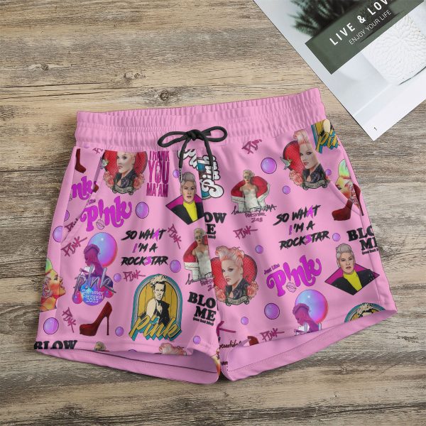 P!nk Women’s Casual Shorts - VANDH 2444