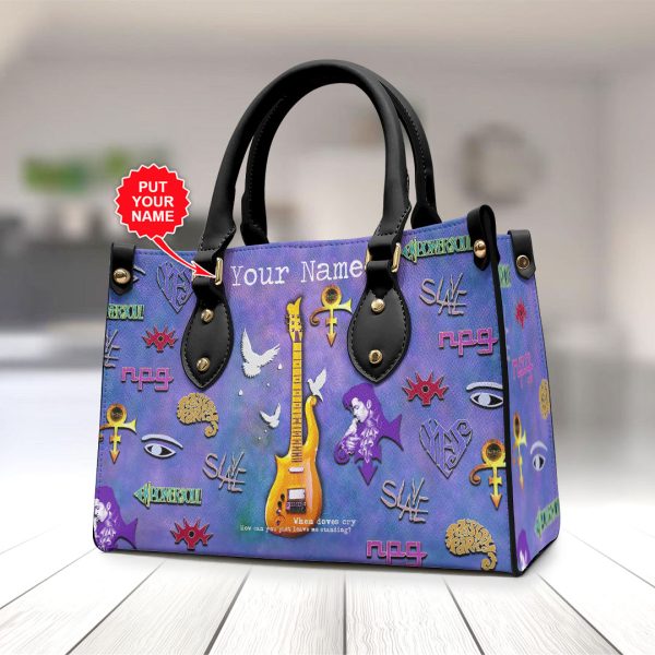 Personalized Prince Leather HandBag - VANDH 2457