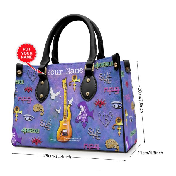 Personalized Prince Leather HandBag - VANDH 2457