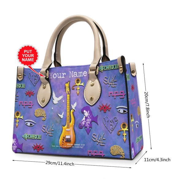 Personalized Prince Leather HandBag - VANDH 2457