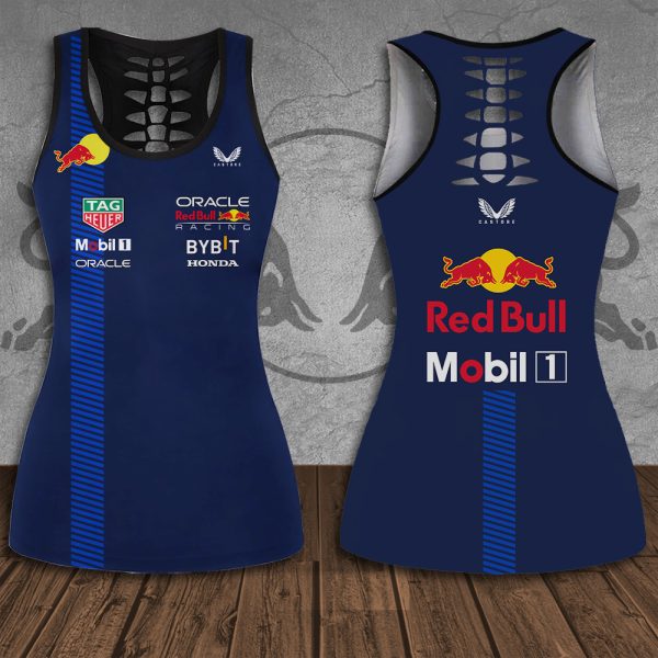 Red Bull Racing F1 Hollow Tank Top Leggings - HOATT 4331