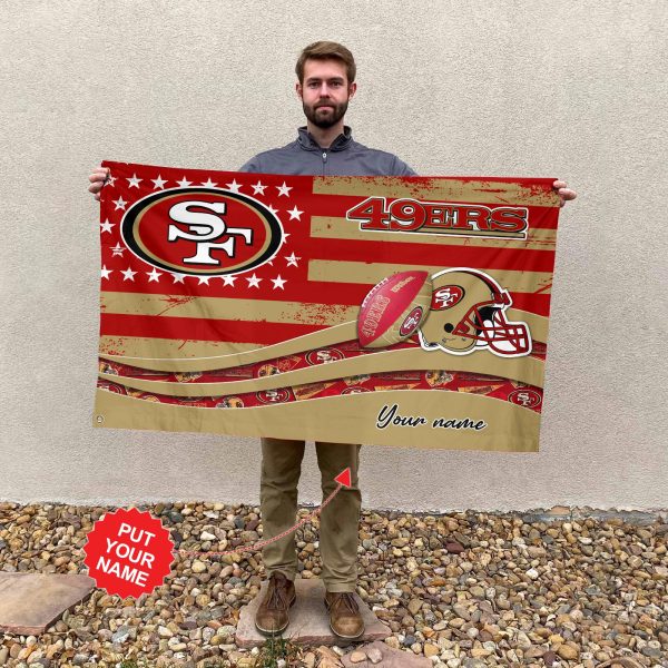 Personalized San Francisco 49ers 3D House Flag - TANTN 4421