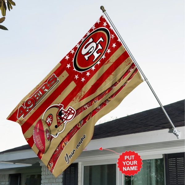 Personalized San Francisco 49ers 3D House Flag - TANTN 4421