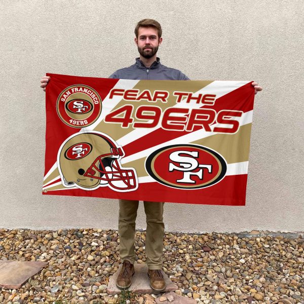 San Francisco 49ers 3D House Flag - TANTN 4422