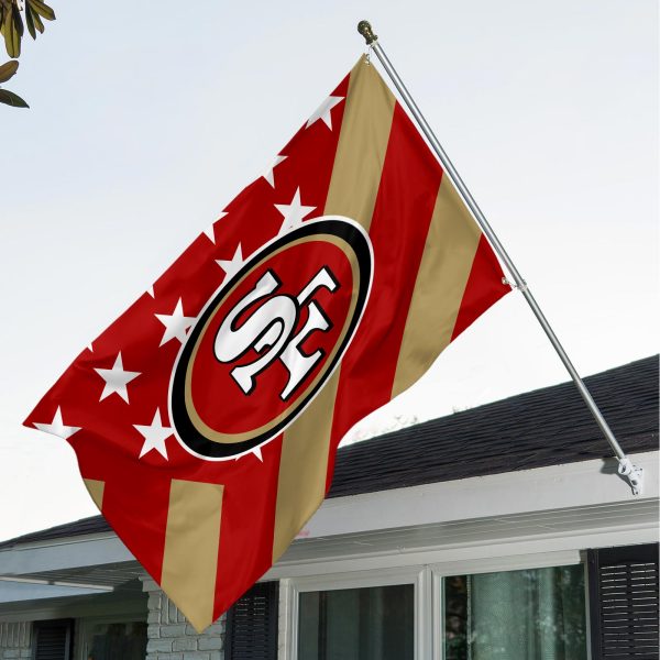 San Francisco 49ers 3D House Flag - TANTN 4423