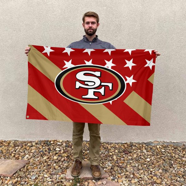 San Francisco 49ers 3D House Flag - TANTN 4423
