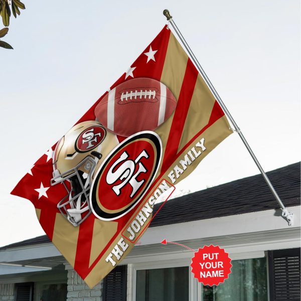 Personalized San Francisco 49ers 3D House Flag - TANTN 4424