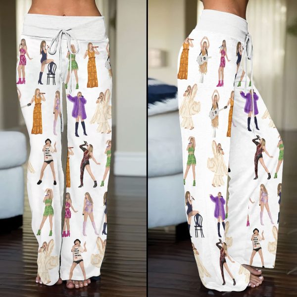 Taylor Swift High-Waisted Straight-Leg Trousers - VANDH 2451